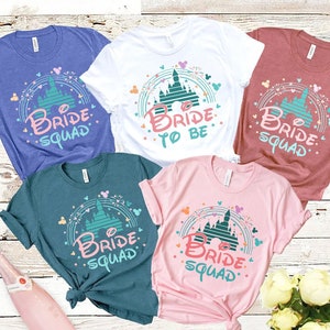 Disney Bachelorette shirts, Disney Bride To Be Shirt, Bachelorette Party Shirt, Bride Squad shirts, Disney Bridesmaid Shirts