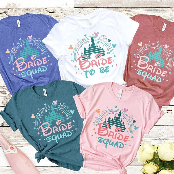 Disney Bachelorette shirts, Disney Bride To Be Shirt, Bachelorette Party Shirt, Bride Squad shirts, Disney Bridesmaid Shirts