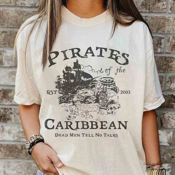 Vintage Pirates of the Caribbean Shirt, Mickey Caribbean Shirt, Mickey Pirates Shirt, Disneyworld Trip Shirt, WDW Disneyland Matching shirts