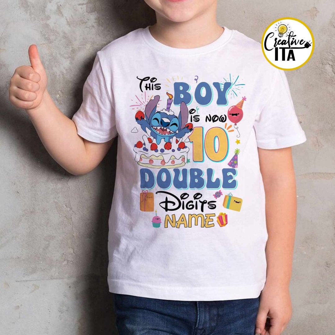 Personalized This Boy Is Now 10 Double Digits Disney Birthday Boy Shirt