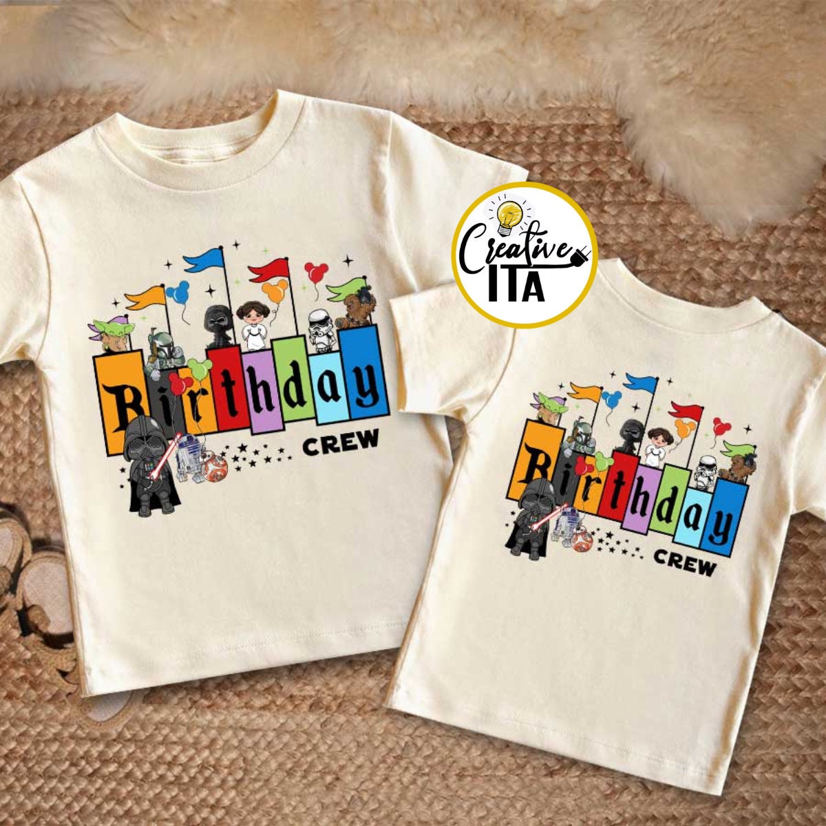Personalized Star Wars Characters Birthday T-shirt