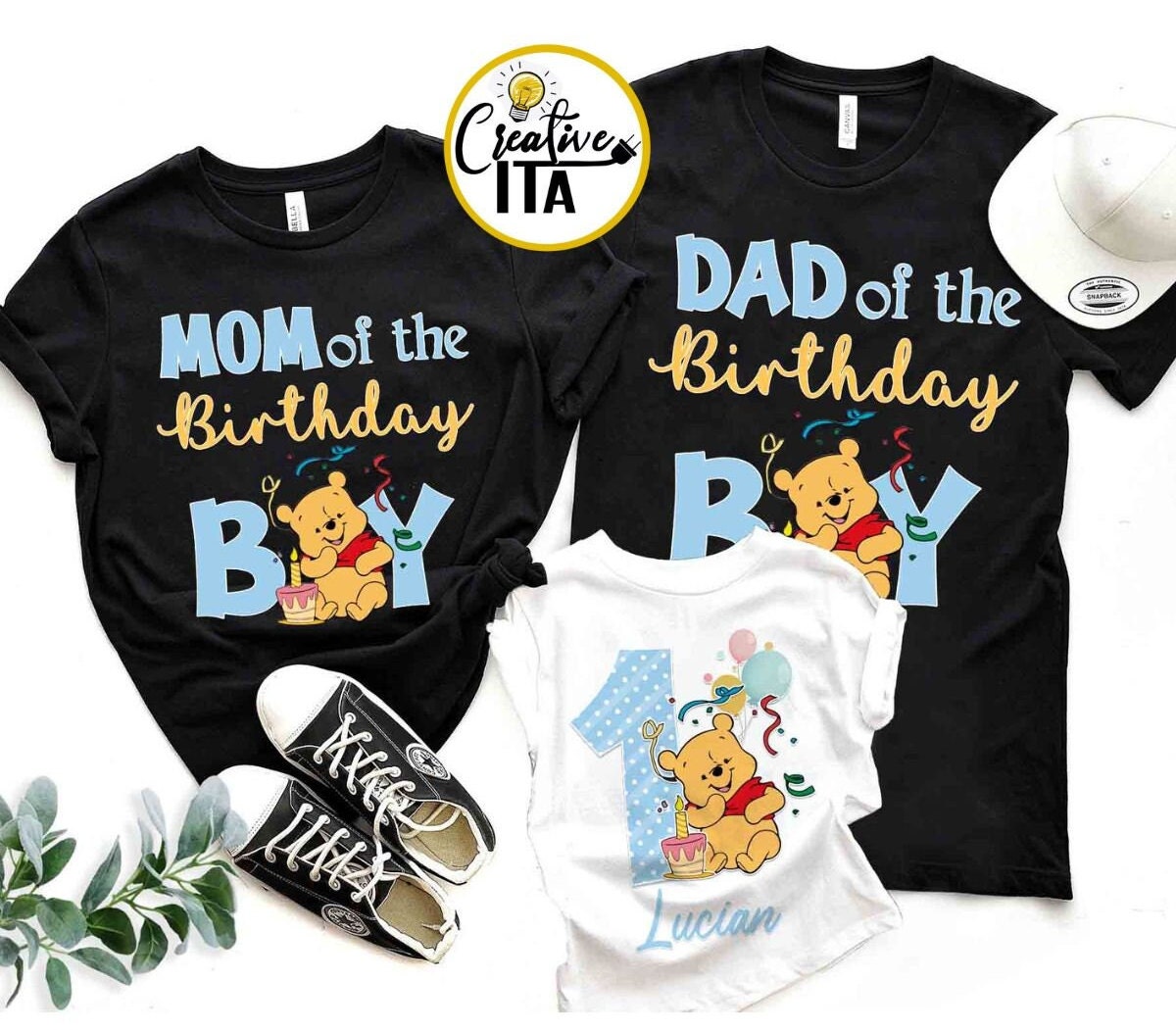 Personalized Disney Winnie the Pooh Birthday Party Shirt
