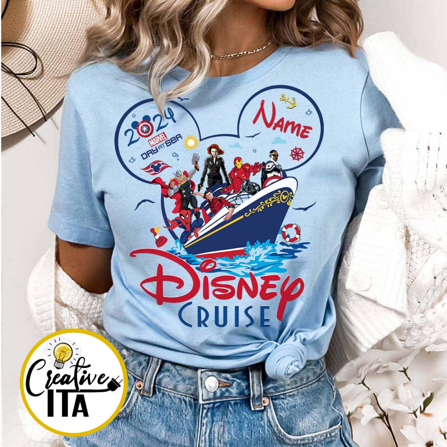 Personalized Disney Cruise Line Marvel Day at Sea 2024 Shirt