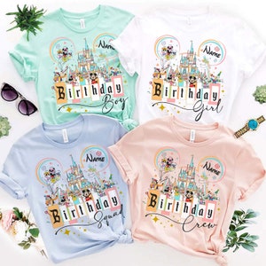Personalized Disney Birthday Shirt, Disney Birthday Girl, Disney Birthday Squad, Disney Birthday Trip Shirt, Mickey Birthday, Minnie Bday