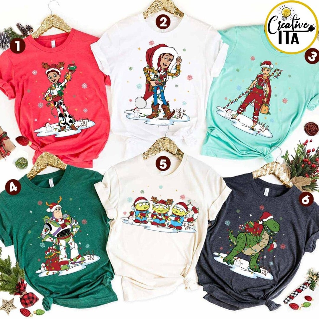 Disney Pixar Toy Story Christmas Lights Shirt, Disney Family Christmas