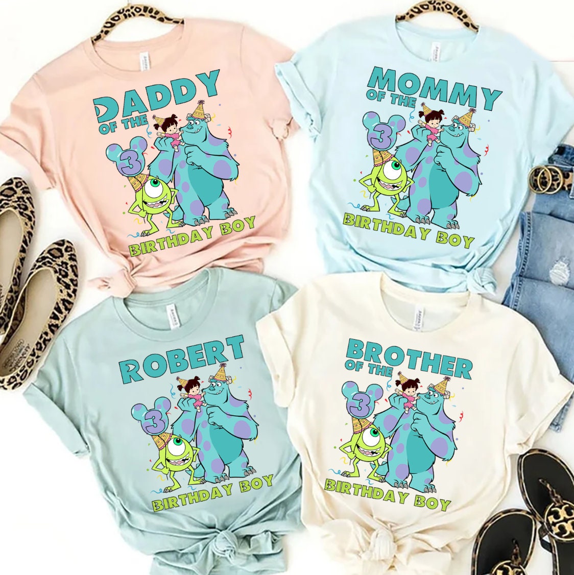 Discover Personalized Monsters Inc Birthday Shirts, Disney Monsters Inc T-shirt