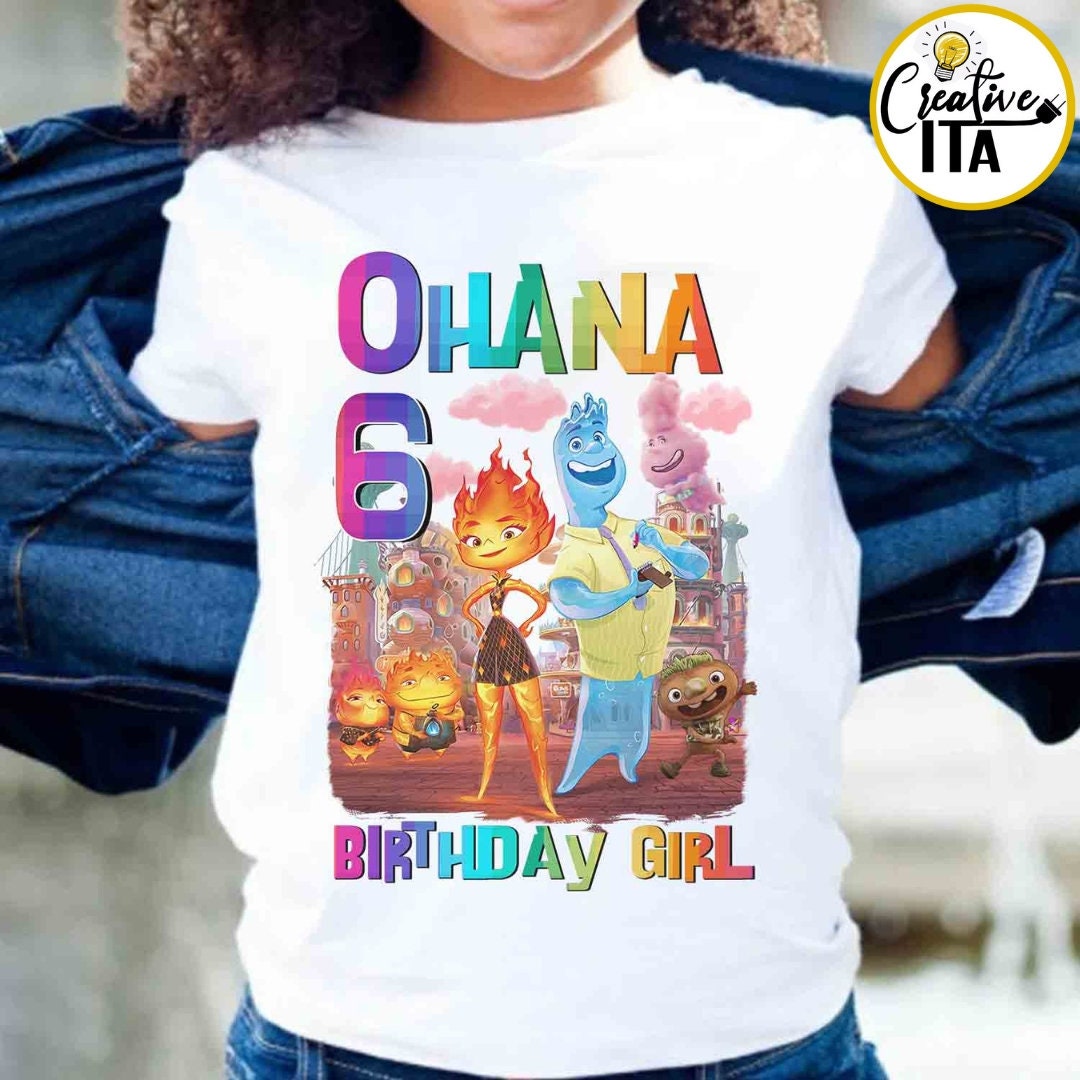 Personalized Disney Elemental Birthday Shirt