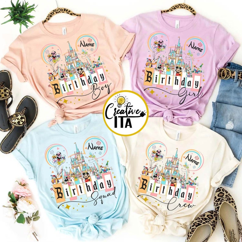 Personalized Disney Birthday Shirt Disney Birthday Girl Etsy