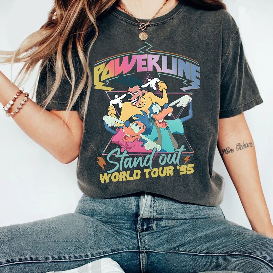 Retro Disney A Goofy Movie Powerline World Tour 95' Shirt, A Goofy ...