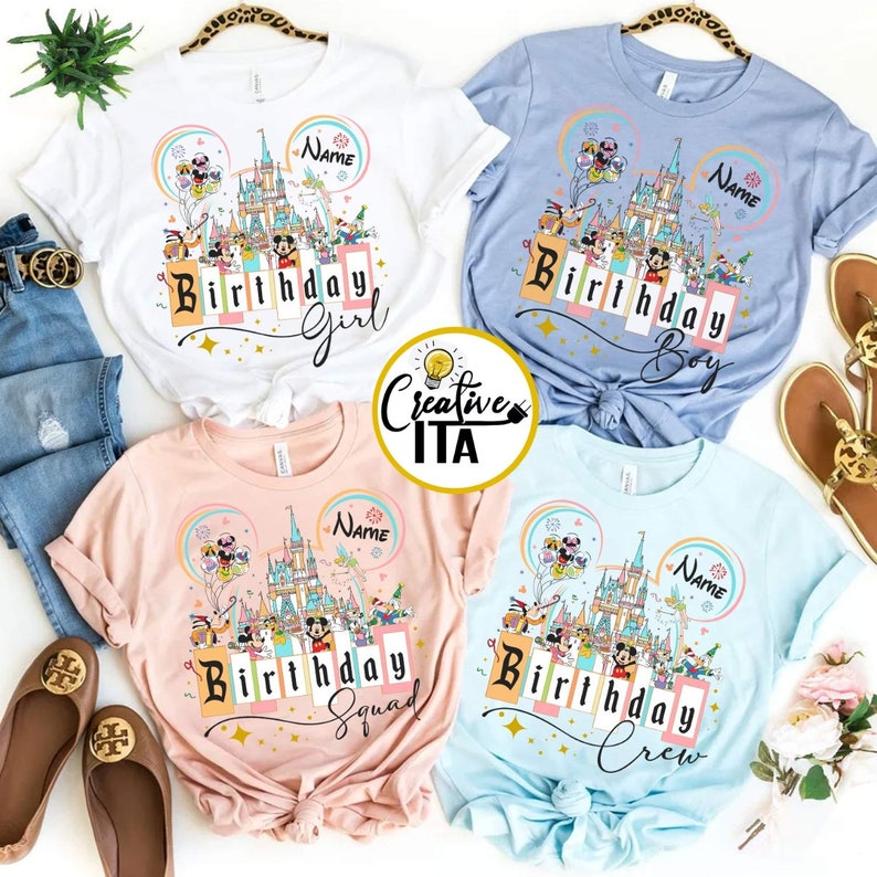 Personalized Disney Birthday Shirt Disney Birthday Girl Etsy