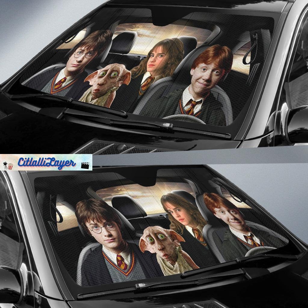 Harry Car Sun Shade, Harry Potter Car Windshield, Harry Potter Sun Shade sold by Nayth Okutri