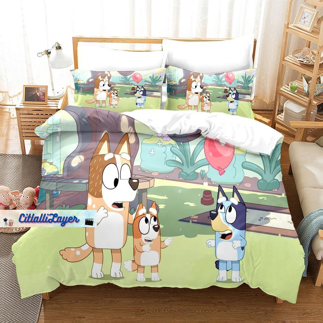 Bluey Family Bedding Set Bluey Bedding Set Bluey Duvet Etsy