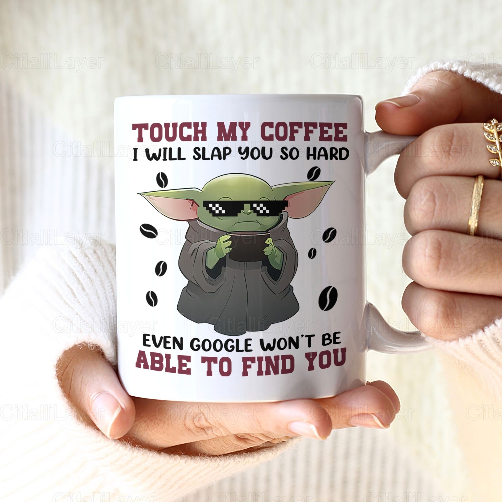 Baby Yoda Mug Baby Yoda Ceramic Mug Star Wars Mug Yoda Etsy Canada