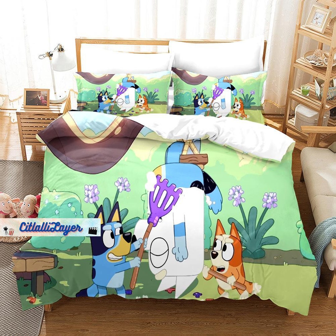Bluey Bingo Bedding Set Bluey Bedding Set Bluey Duvet Cover Etsy