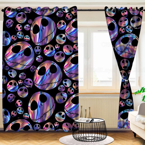 Jack Skellington Window Curtains Etsy Canada