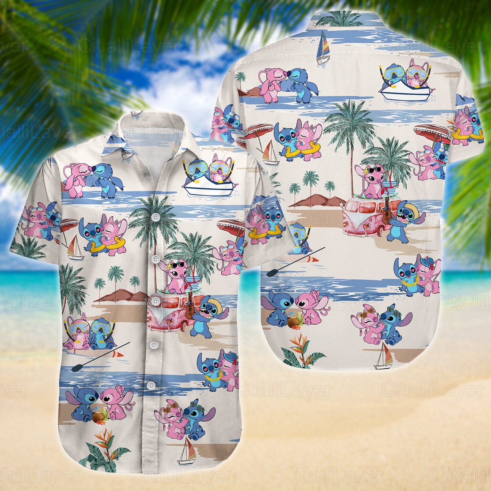 Discover Camisa Hawaiana Lilo and Stitch, Lilo And Stitch Hawaiian Shirt, Dibujos Animados Lindos Regalo, Stitch Summer Vacation Holiday Shirt Unisex