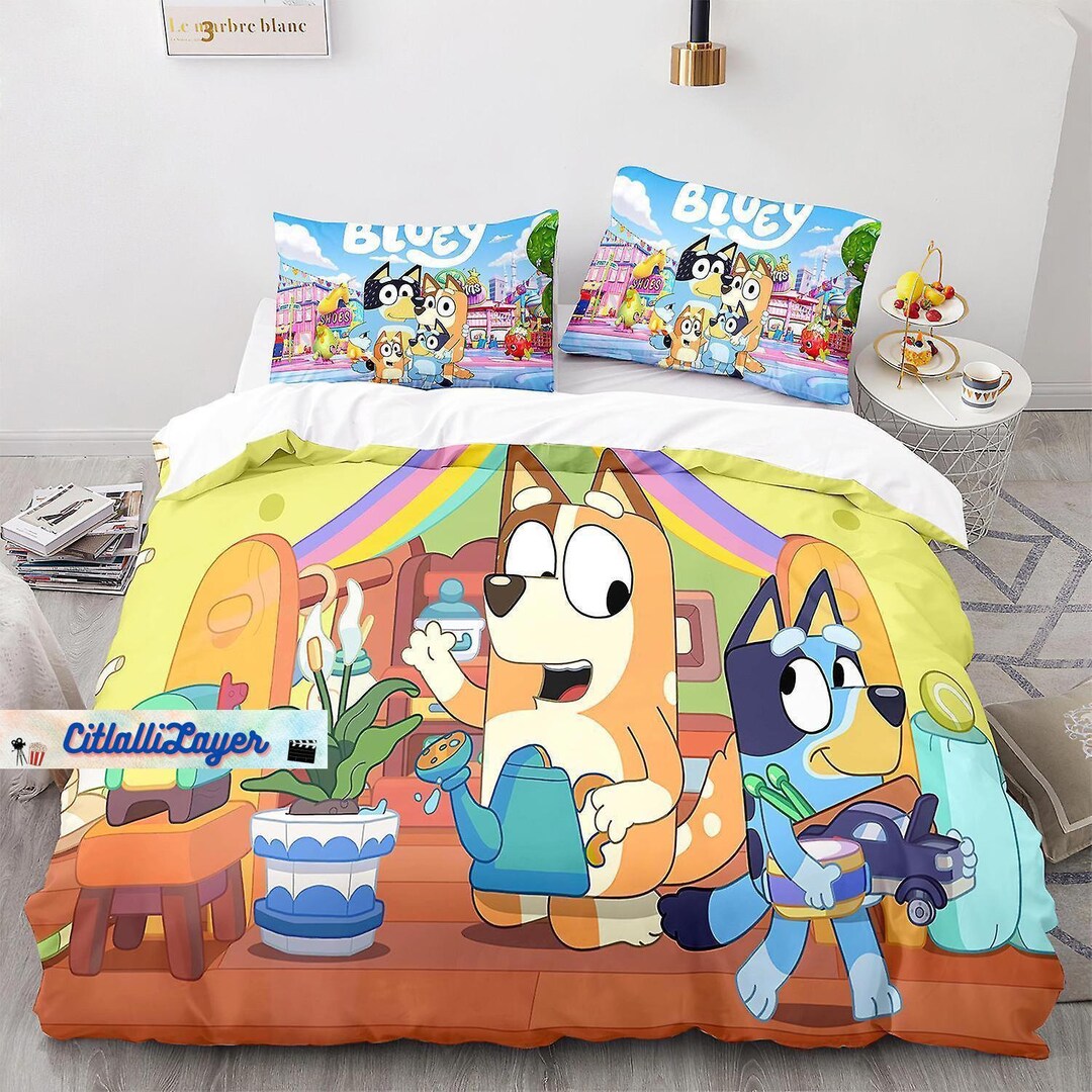 Bluey Bedding Set Bluey Duvet Cover Bluey Bed Set Bluey - Etsy UK