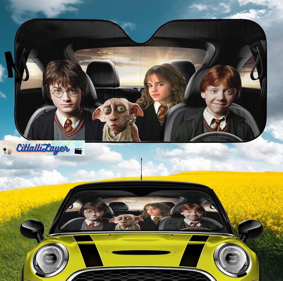 Harry Car Sun Shade, Harry Potter Car Windshield, Harry Potter Sun Shade sold by Nayth Okutri
