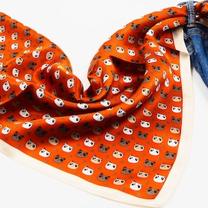 Boho Scarf, Bandana, 100% Mulberry Silk Scarf, Silk Hair Scarf, Headscarf, Silk Scarves Accessories Gifts Women