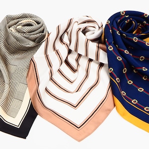 100% Silk Hair Scarf Women, Neck Scarf, Headwrap, Silk Head Scarf Floral Casual Summer Spring Mulberry Silk Scarf Gift for Her