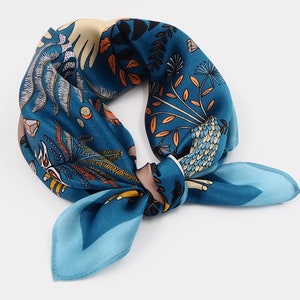  Scarf Small Long Silk Scarf Female Mulberry Silk Decoration  Long Tie Thin Narrow Scarf Streamer Suit LUYIYI (Color : A) : Clothing,  Shoes & Jewelry