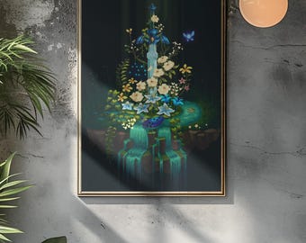 Póster de TLOZ Master Sword, Pixel Art, Fanart, Videojuegos, Póster, Lienzo, Pinturas, Decoración del hogar, Arte de pared, Regalo de jugador, Fantasía estética