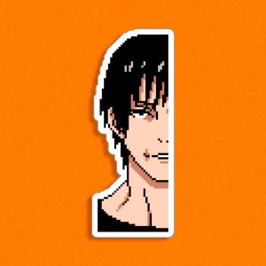 No Sorcerer Anime Sticker - Manga Stickers - Pixel Art Sticker - Motion Anime Sticker - Laptop Sticker - jjk Sticker - Kiss-Cut Sticker