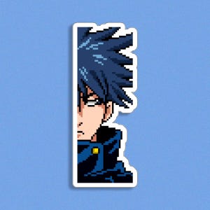 Sorcerer Anime Stickers - Manga Sticker - Pixel Art Sticker - Motion Anime Sticker - Laptop Sticker - jjk Sticker - Kiss-Cut Sticker