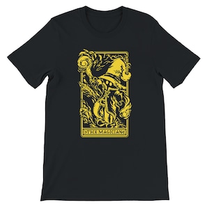 Camiseta de Vivi Ornitier de Final Fantasy - Pixel Art, Fanart, El Mago, Cartas del Tarot, Videojuego, Regalo para Gamer - Unisex Black