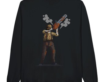 90s Horror Movie Sweatshirt, Halloween, Horror Movie, Horror Character, Chainsaw, Horror Sweatshirt, Horror Face, Christmas, Leather Spooky