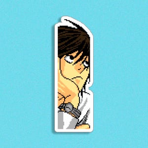 Anime Vintage Aufkleber - Manga Aufkleber - Pixel Art Aufkleber - Anime Lovers Aufkleber - Shinigami Aufkleber - Japanischer Aufkleber - Kiss-Cut Aufkleber