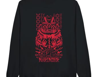 Sudadera Narinder Cult Of The Lamb Pixel Art, Juego indie, Sudadera Lamb Game, Videojuego, Regalo para gamers, Halloween, Regalo de Navidad