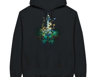 Felpa con cappuccio TLOZ Master Sword, Pixel Art, Videogiochi, Regalo per giocatori, Estetica, Fantasy, Halloween, Regalo di Natale, Fantasy estetico, BOTW, TOTK