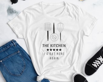 5 Star Review Kitchen Tee for Women Gifts for Her Home Chef Kitchen Gifts for Cooks Funny Gift for Chef Gifts for Wifey Funny Gifts