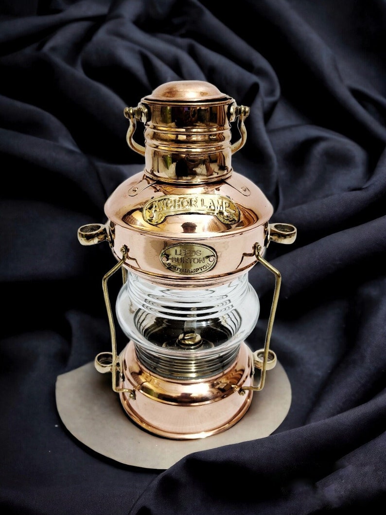 Antique Copper Oil Lamp For Home Decor