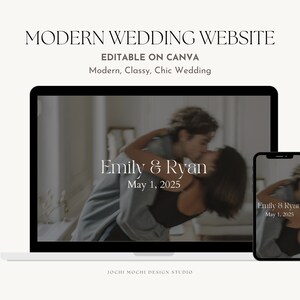 Wedding website, website template, Canva website, rsvp website, digital wedding website, wedding gallery, DIY wedding site, editable website