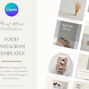 Food Instagram Post Template for Canva