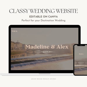 Wedding website, website template, Canva website, rsvp website, digital wedding website, wedding gallery, DIY wedding site, editable website