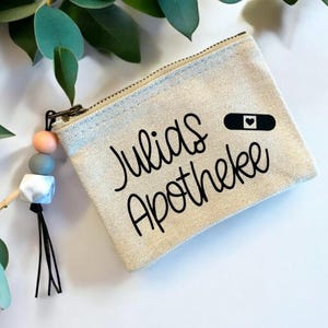 Personalisierbare kleine Tasche | Täschchen für Medikamente, Pflaster, Notfallset etc. | kleine Apotheke | Notfalltäschchen