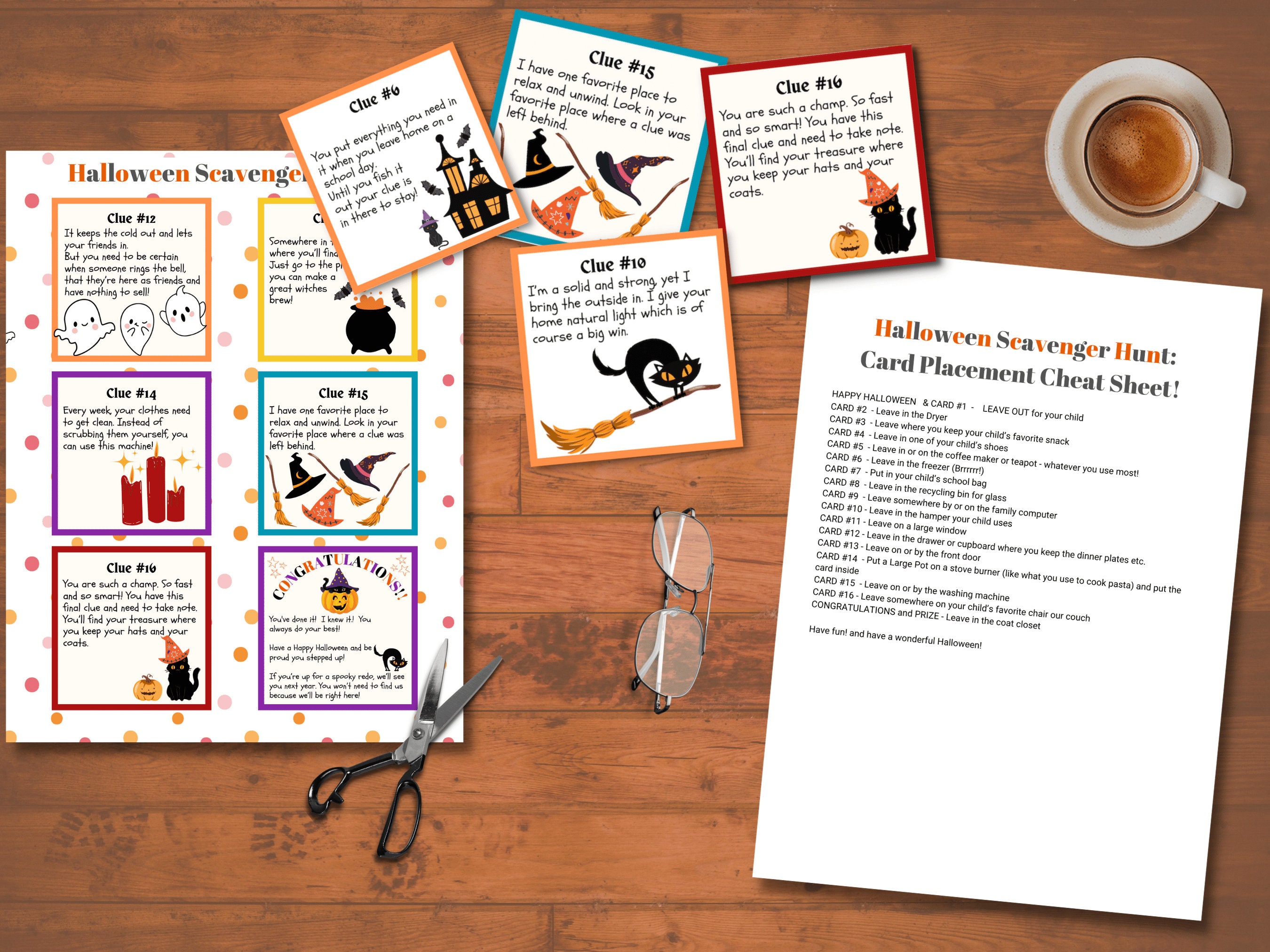 Spooktacular Halloween Scavenger Hunt for Kids Tweens Teens - Etsy