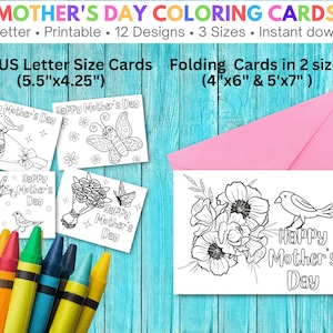 Mother's day coloring page | Mother's Day Cards For Daughter | Party Coloring Sheets | Printable Coloring Sheets | Mother's Day Activities