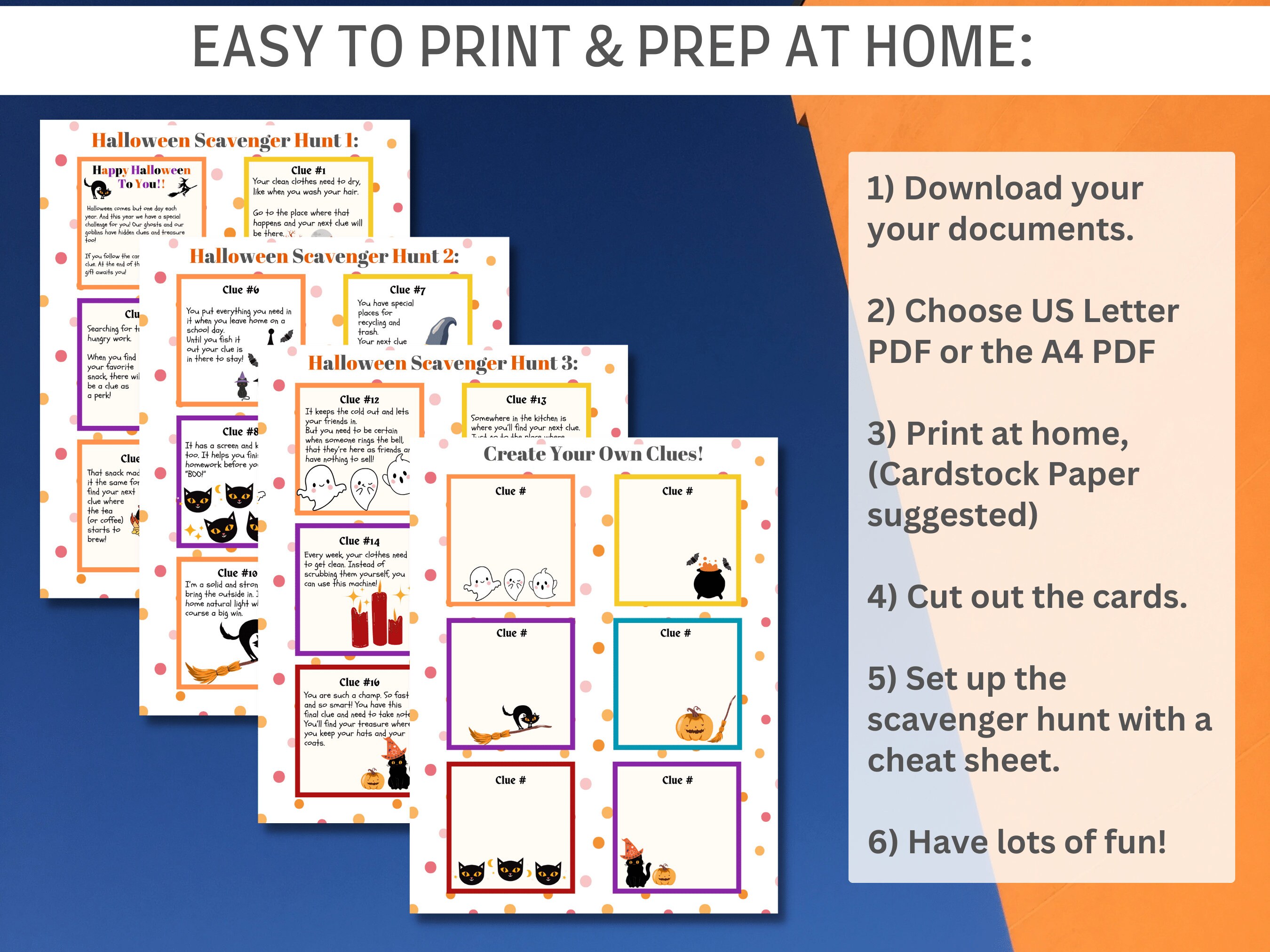 Spooktacular Halloween Scavenger Hunt for Kids Tweens Teens - Etsy