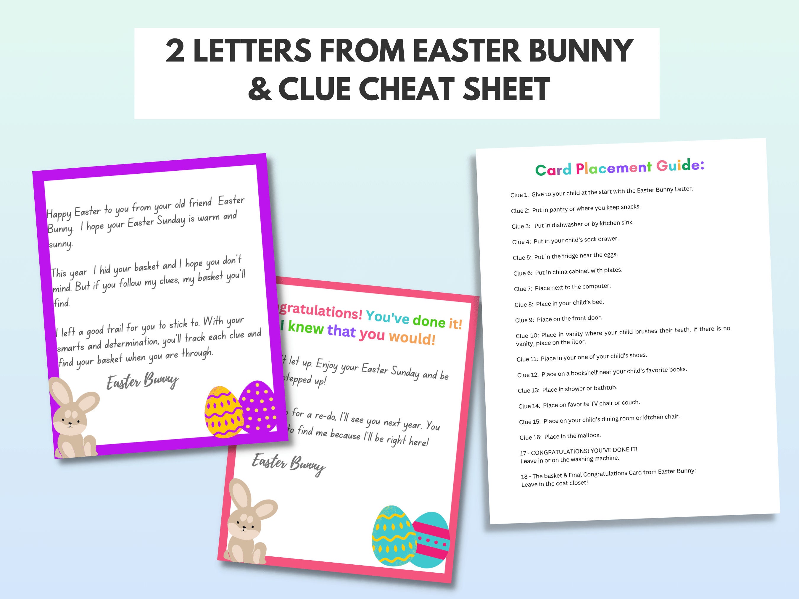 Easter Scavenger Hunt for Kids Editable Indoor Treasure Hunt Easter ...