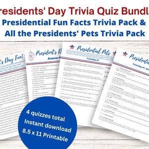 Presidents&#39; Day Trivia Games | Family Games | Presidential History | Games For Adults | Famous Pets | History Games | White House Pets