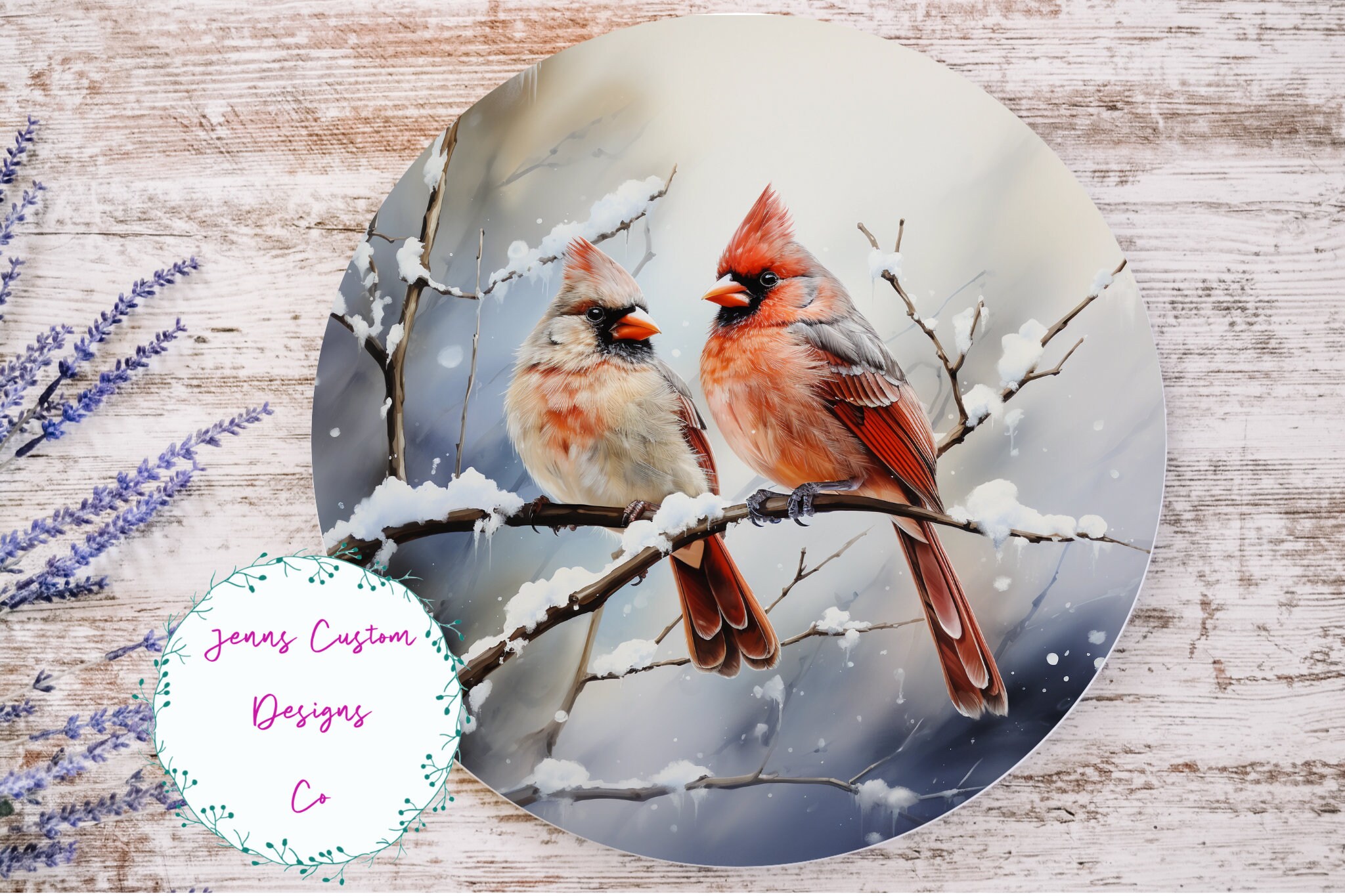 Oiseau cardinal sur une branche - puzzle en ligne