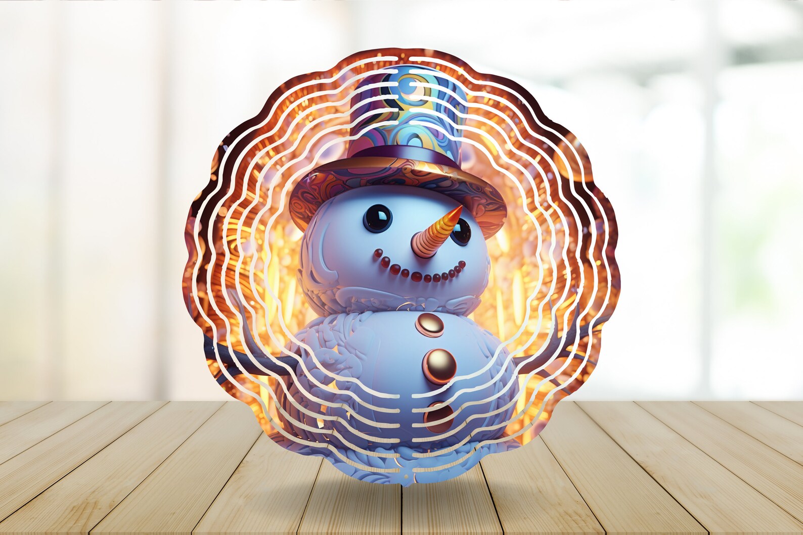 Colorful Snowman Sublimation Round Door Hanger Design PNG, Sublimation ...
