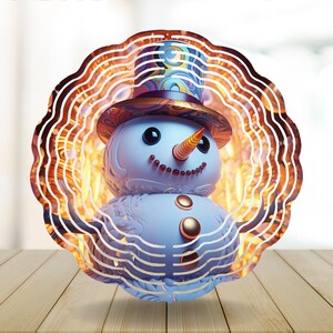 Colorful Snowman Sublimation Round Door Hanger Design PNG, Sublimation ...