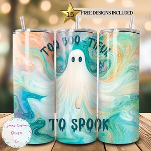 Pastell-Geist, zu Boo-Tiful zu Spook, Skinny Tumble Sublimation Design Digitaler Download PNG Instant DIGITAL NUR Gruselige Saison Tumbler Wrap