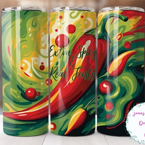 Extra picante y real luchador 20oz flaco vaso sublimación diseño descarga digital PNG instantáneo DIGITAL SOLAMENTE, vaso de chile recto.