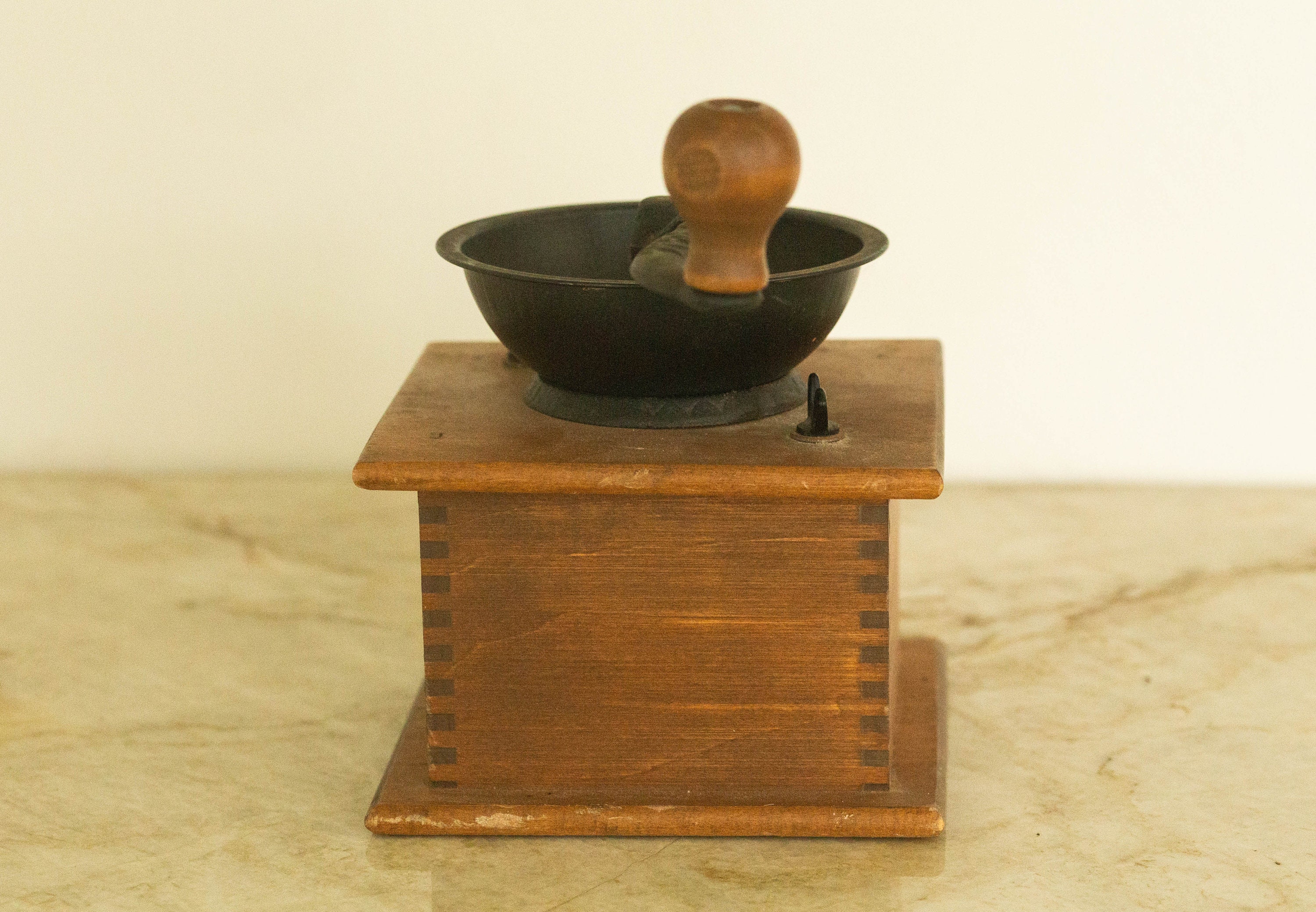 antique-whc-cast-iron-and-wood-hand-crank-coffee-grinder-etsy